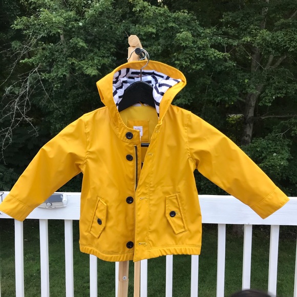 gap yellow raincoat
